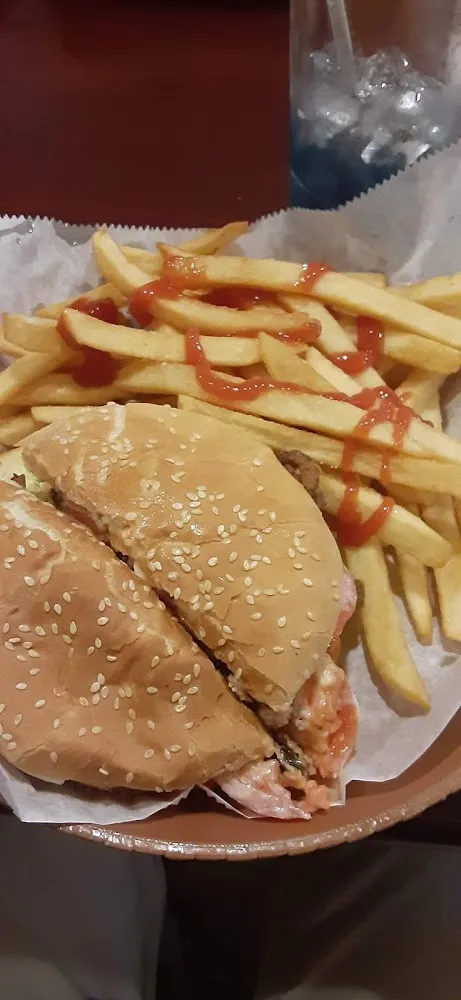 Bourbon Burger and Fries